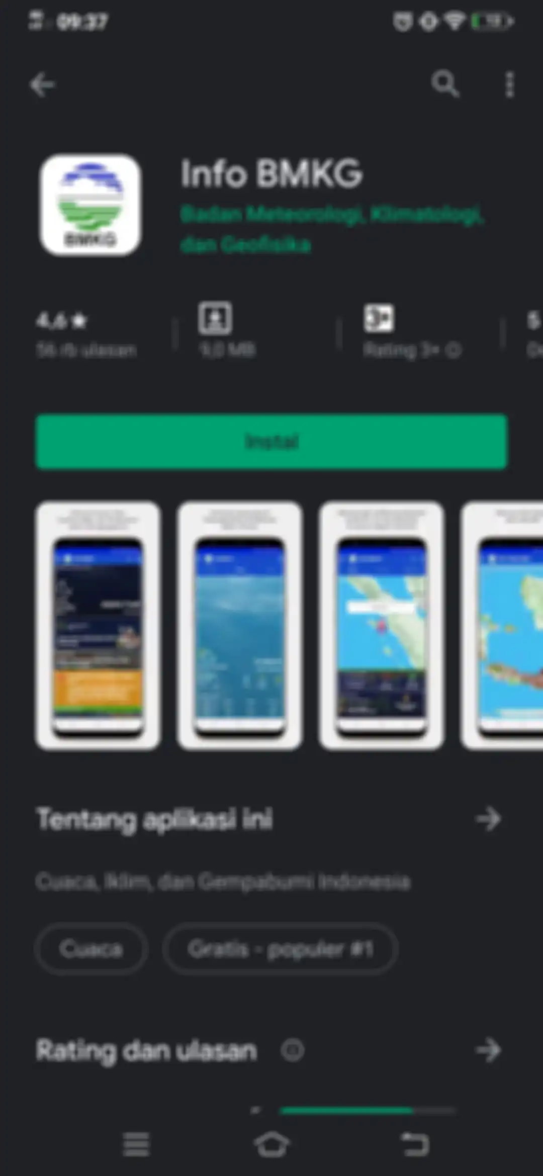 Aplikasi Info BMKG