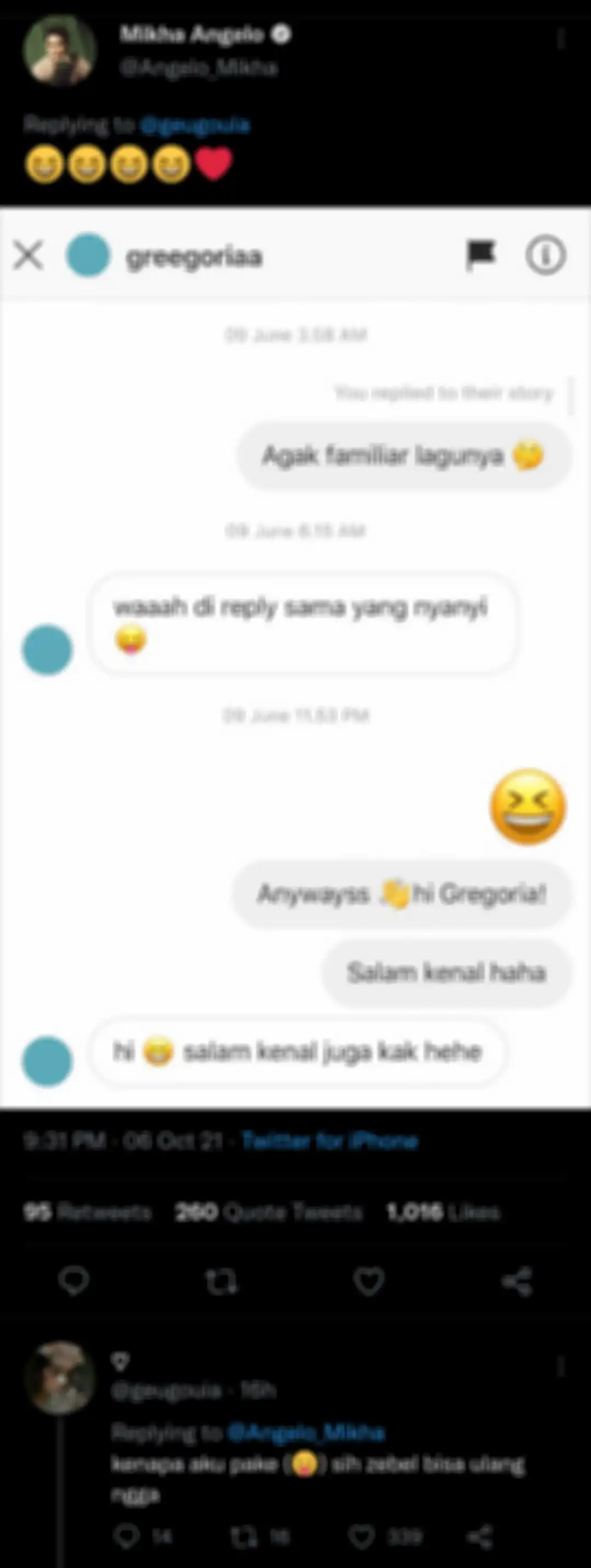 Mikha Angelo dan Gregoria Mariska