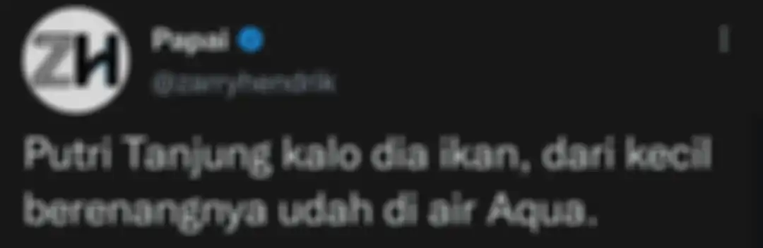 Zarry Hendrik bereaksi atas Putri Tanjung