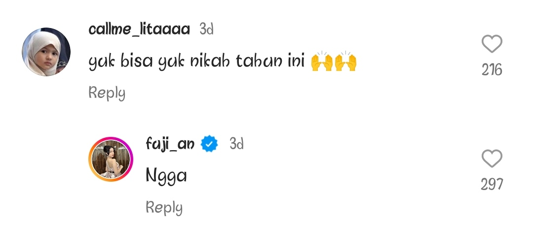 Fuji An sering disuruh netizen segera menikah