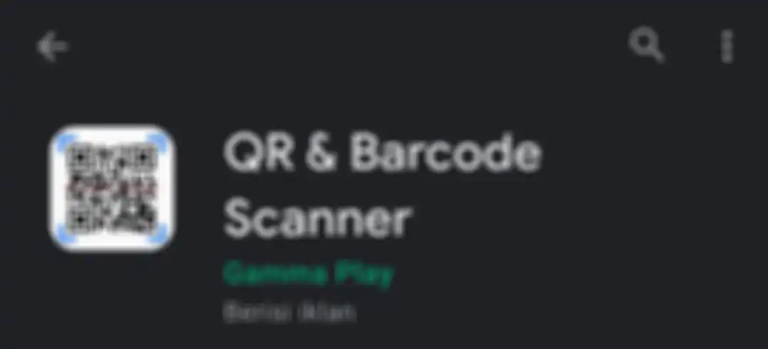 Aplikasi QR & Barcode Scanner di Google Play Store.