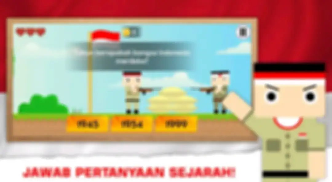 Gameplay game Merah Putih - Belajar Sejarah Indonesia Merdeka