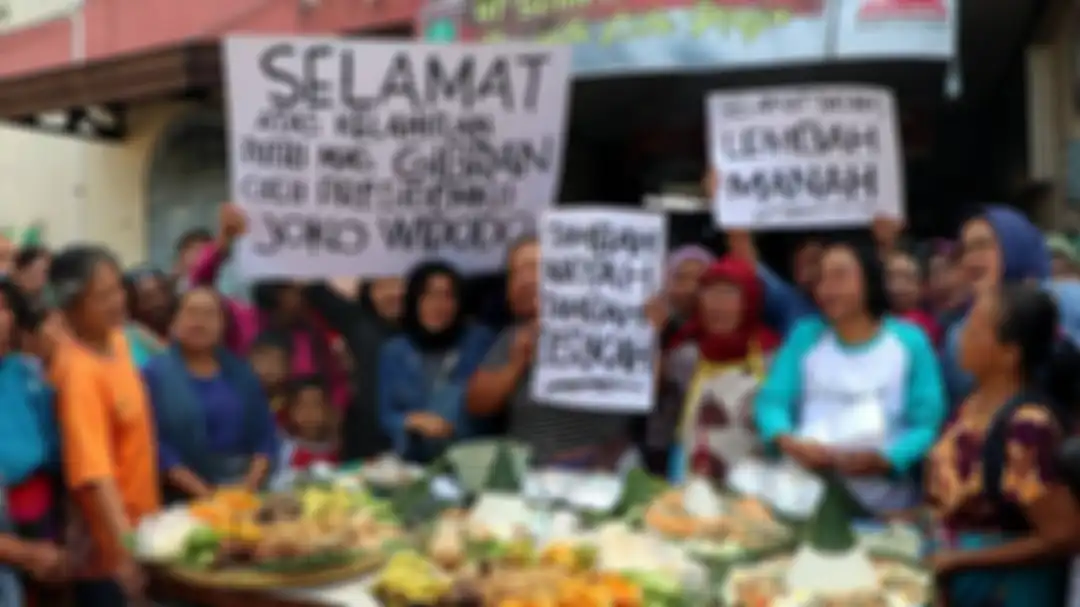 Gelar Aqiqah untuk La Lembah Manah, Gibran Rakabuming Raka dan Selvi Ananda Bagikan Bingkisan untuk Para Pedagang di Pasar Gede Solo. 
