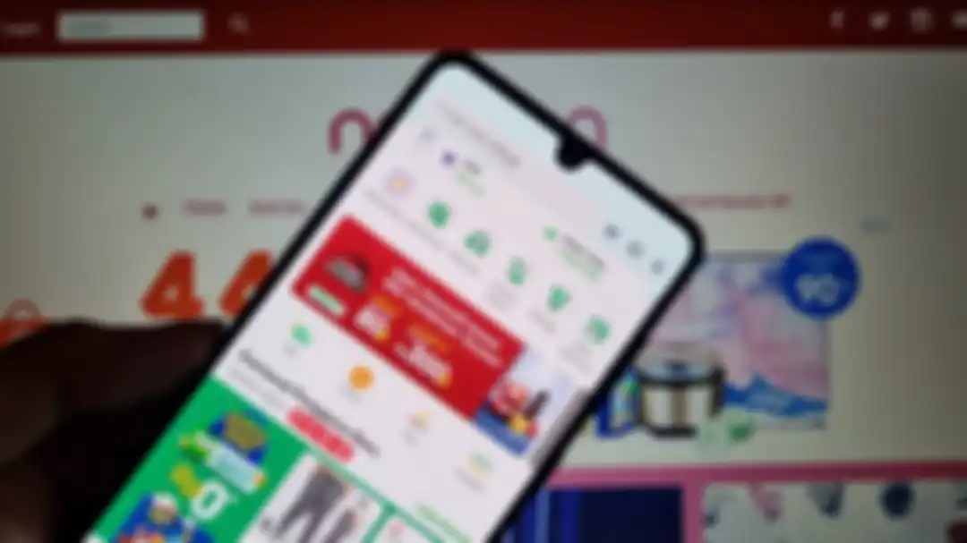 Ilustrasi aplikasi Tokopedia.