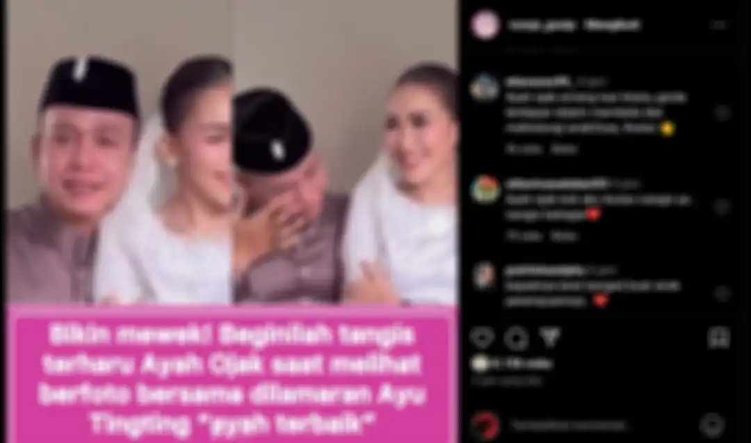 Tangis Ayah Rozak Pecah Saat Dampingi Ayu Ting Ting Lamaran, Momen Harunya Bikin Netizen Ikut Mewek