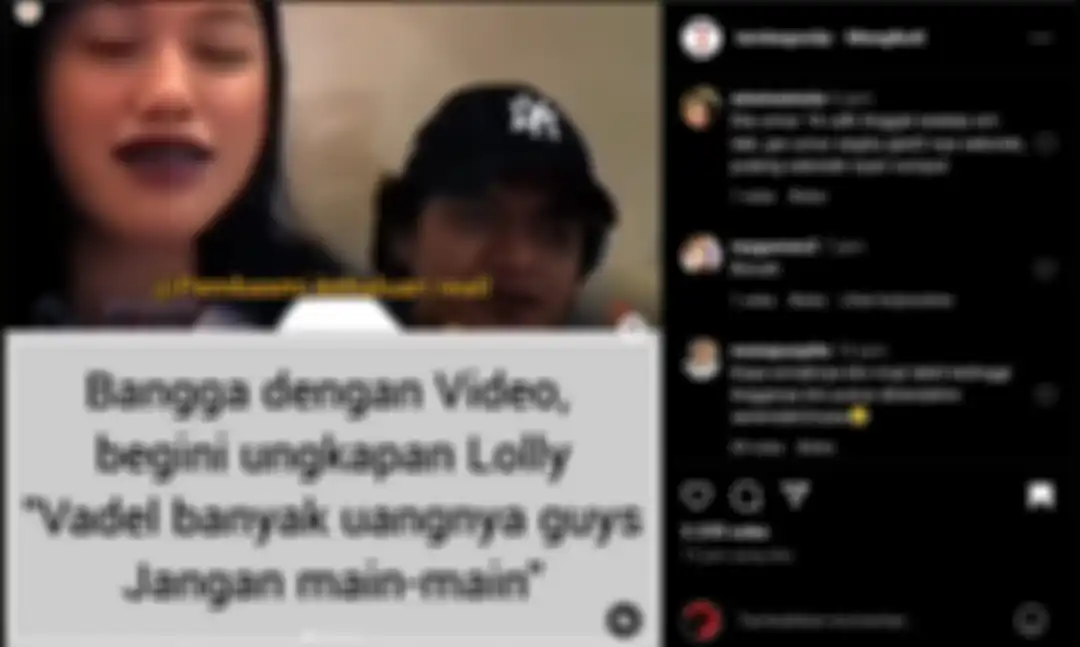 Bangga Banget Jadi Pacar Vadel Badjideh, Lolly Sebut sang Kekasih Punya Uang Banyak, Netizen Nyinyir