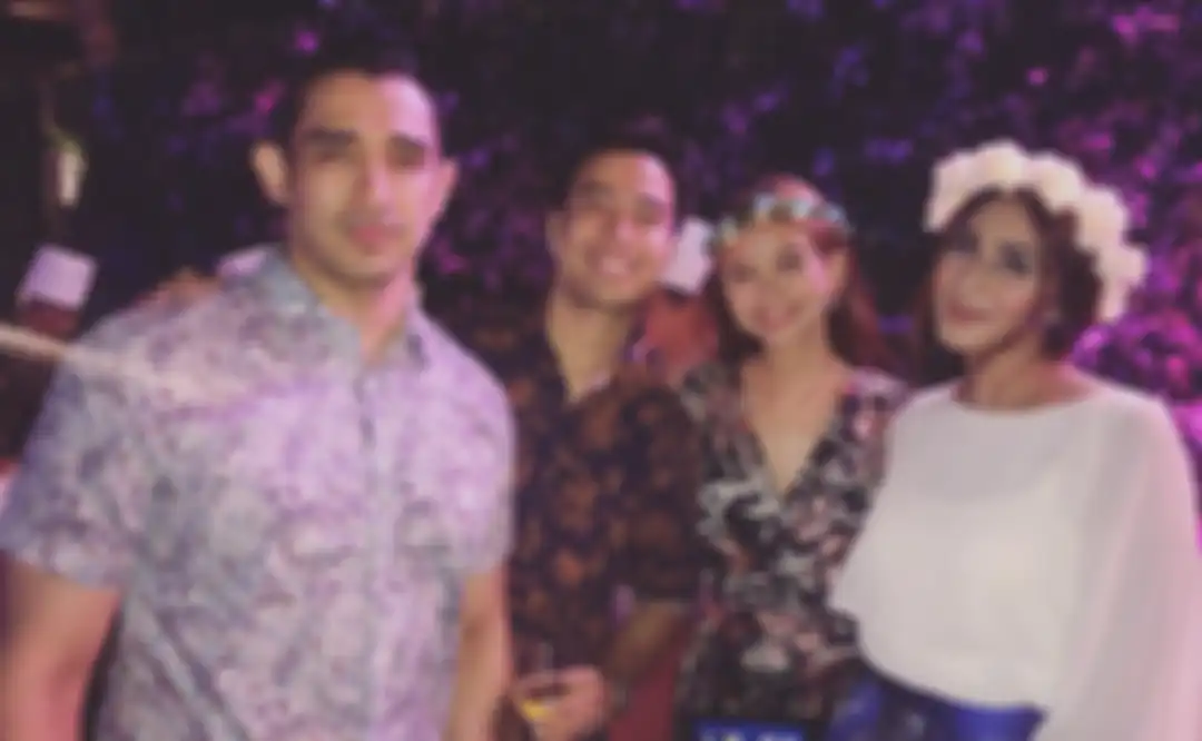 Vidi Aldiano dan Yuki Kato hadiri pesta pernikahan Tania Nadira di Bali