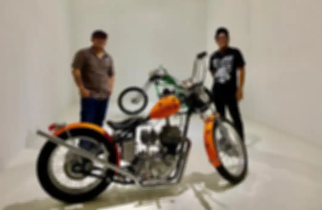 Lulut Wahyudi dan Heri Pemad saat Kustomfest 2020