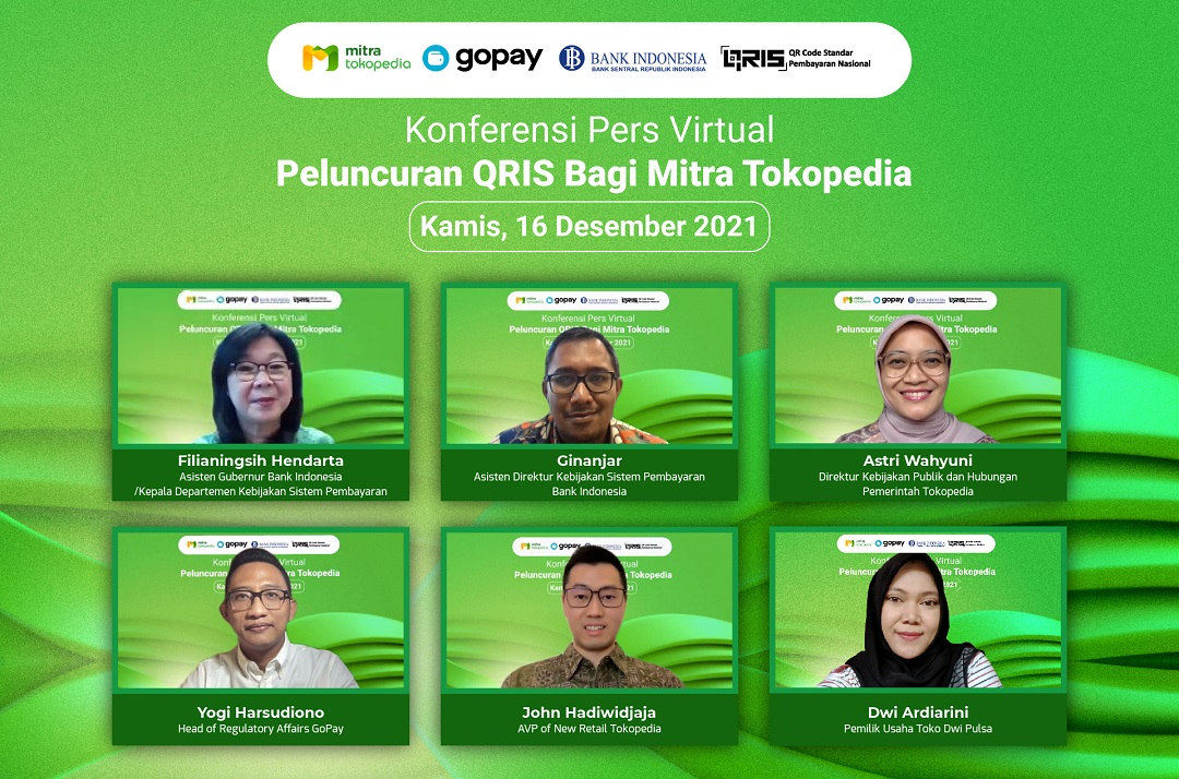 Tokopedia dan GoPay implementasikan QRIS ke mitra Tokopedia di seluruh Indonesia.