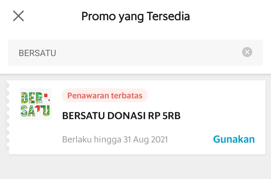 Cara donasi tanpa uang lewat aplikasi Grab.