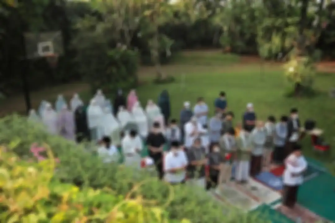 Rumah Anies Baswedan dijadikan tempat berkumpul dan salat Idul Fitri 2021.  Rumah Anies Baswedan dijadikan tempat berkumpul dan salat Idul Fitri 2021.
