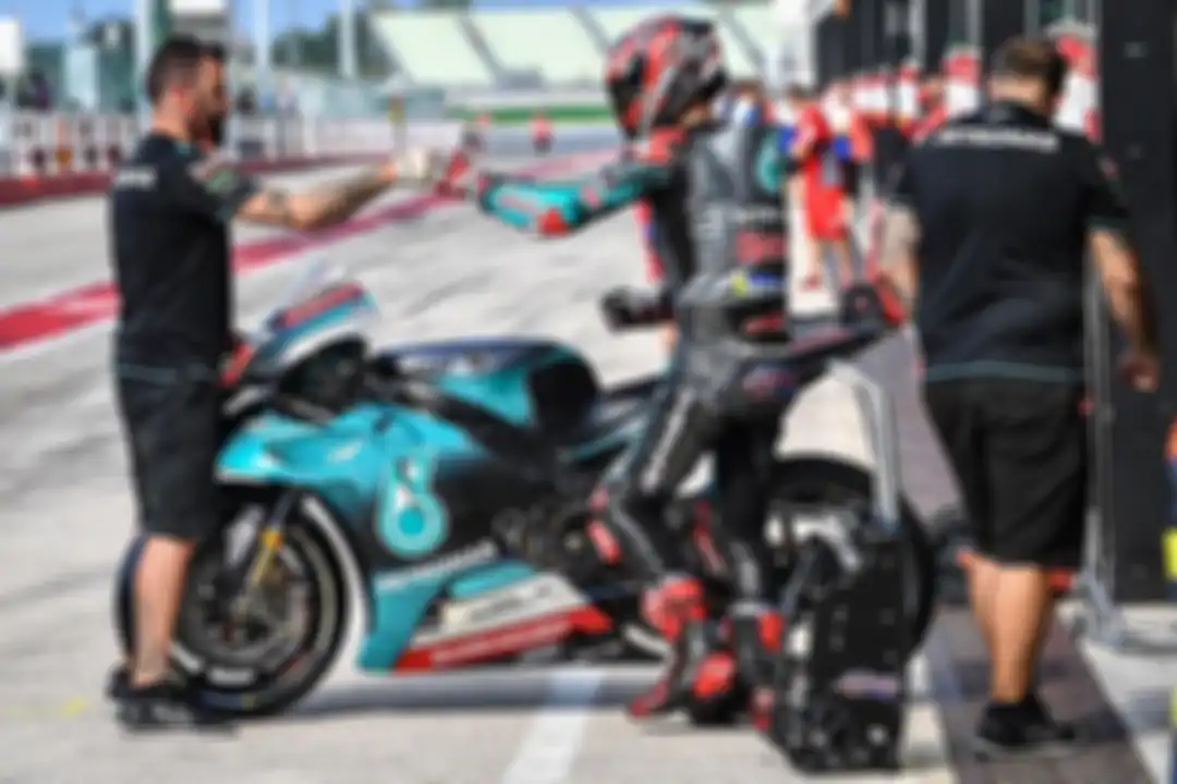 Fabio Quartararo (Petronas Yamaha SRT) jadi pembalap terkencang di hari pertama tes MotoGP 2019 di sirkuit Misano, (29/8/2019)