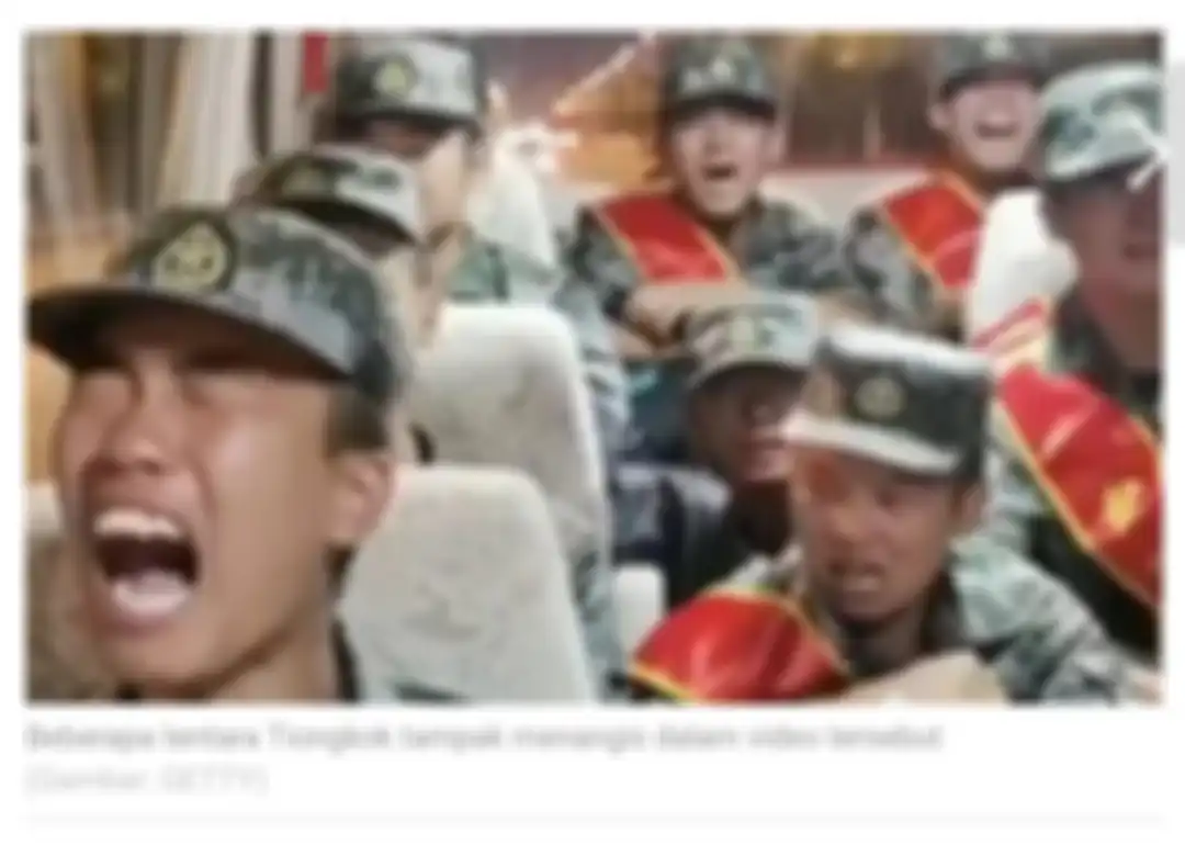 Rekaman tentara China menangis saat dikirim ke perbatasan India.