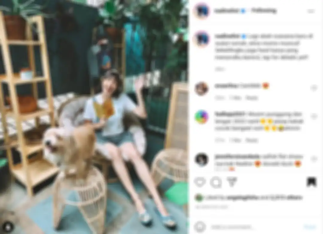 Sudut rumah artis Nadine Chandrawinata 