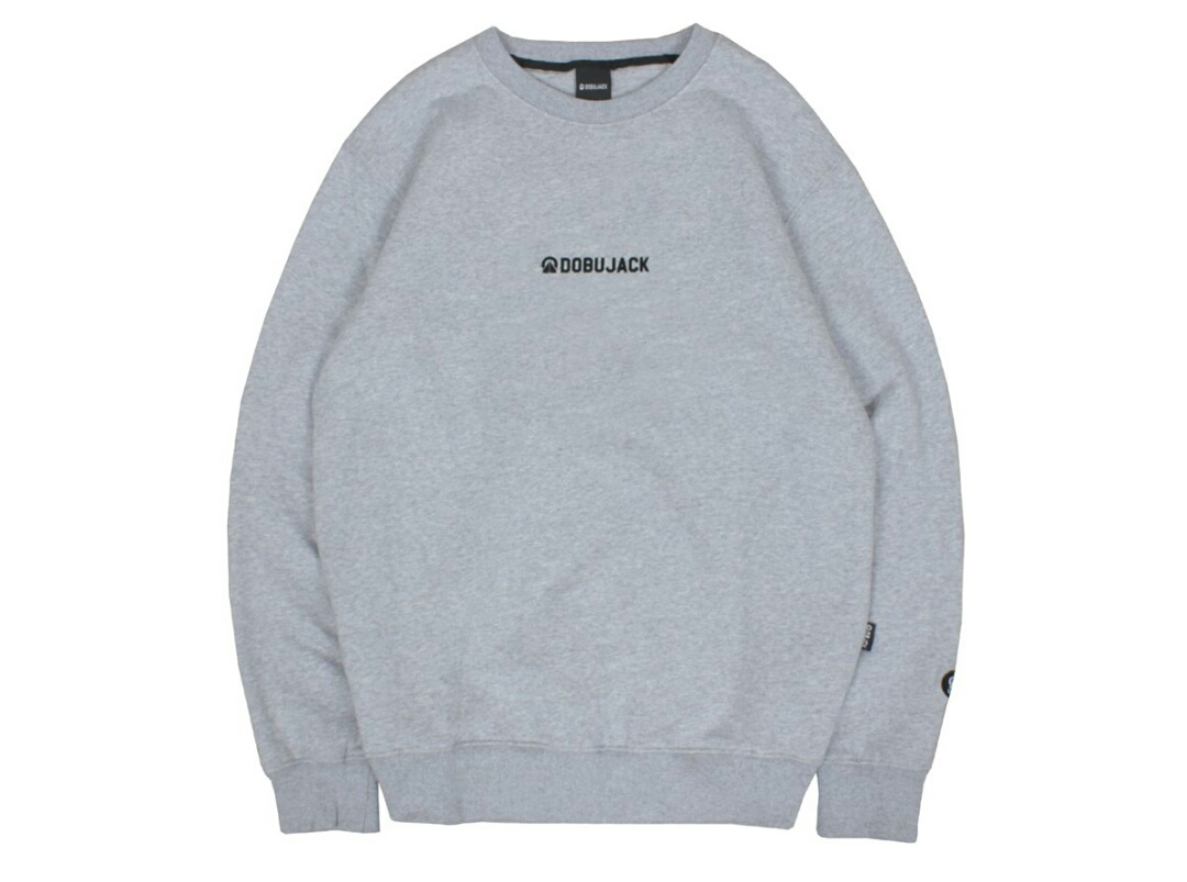 Crewneck Warna Abu-Abu Polos Dobujack