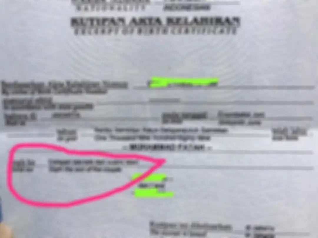 Akta Kelahiran Muhammad Fatah