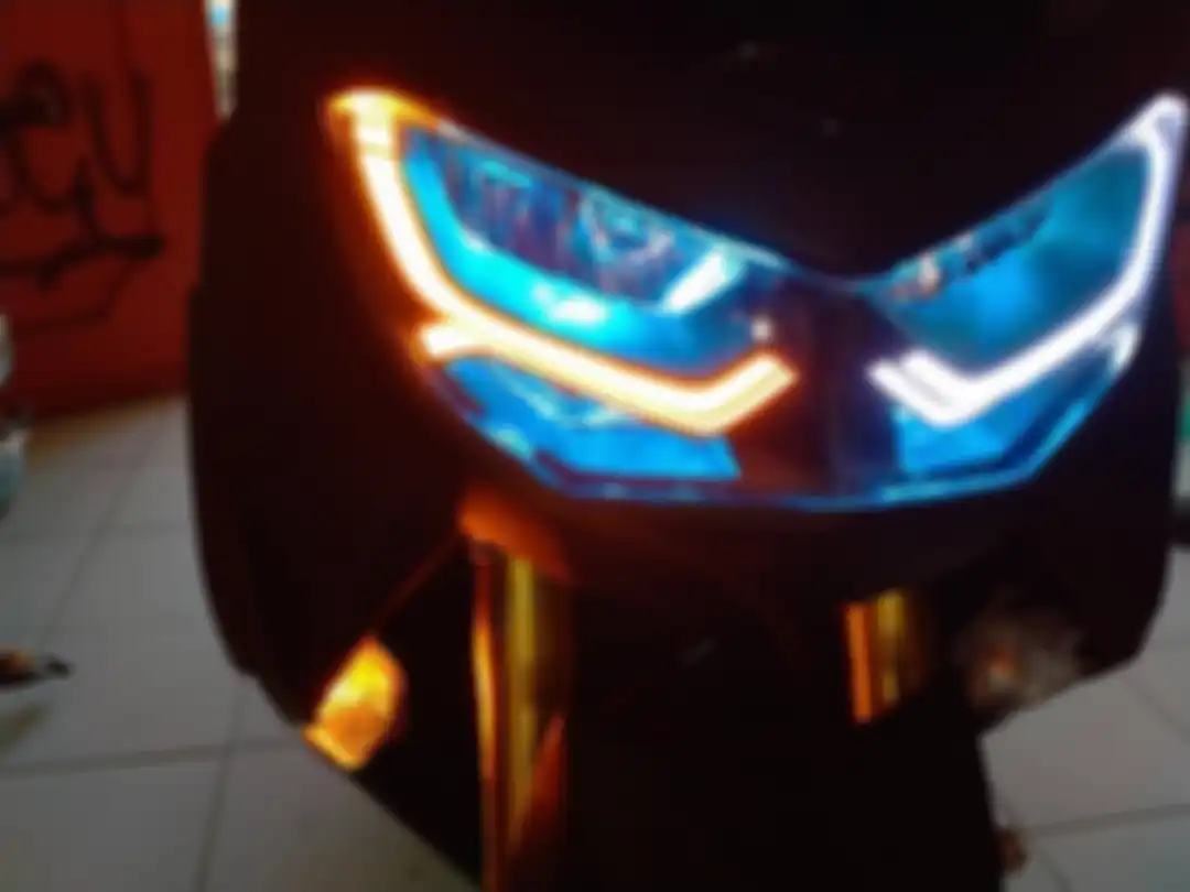 Model custom DRL welcome di Yamaha All New NMAX, bisa buat lampu sen