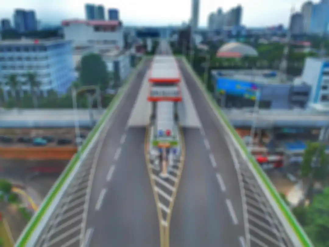 Foto lawas halte TransJakarta Centrale Stichting Wederopbouw (CSW).
