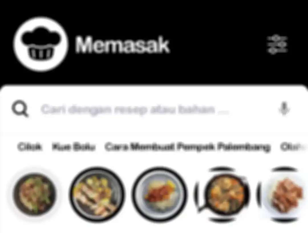 Tampilan aplikasi #1 Resep Masakan