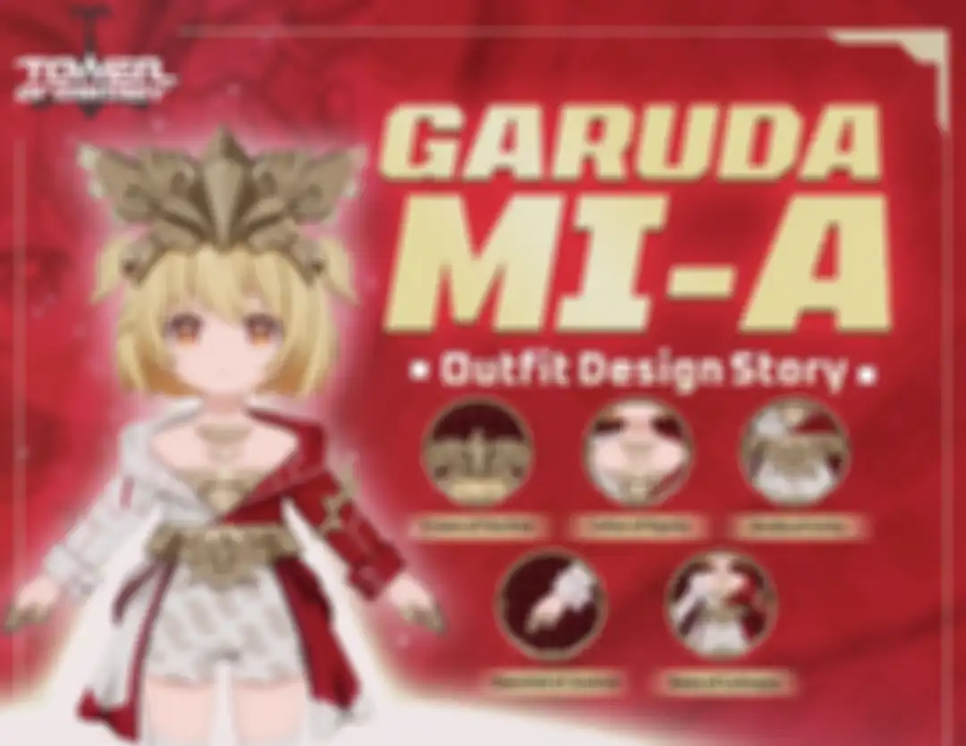 5 bagian skin Garuda Mi-a Tower of Fantasy