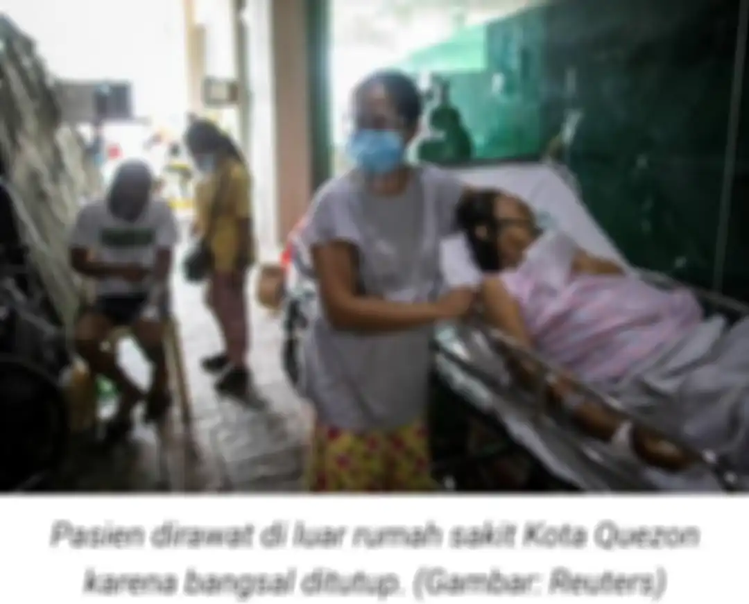 Situsi di rumah sakit, karena membludaknya kasus Covid-19 di negara ini.