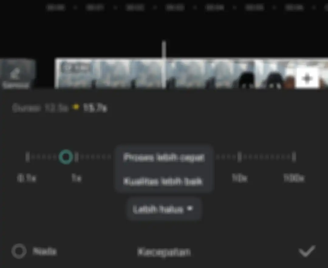 Cara edit video slow motion pakai aplikasi Capcut.