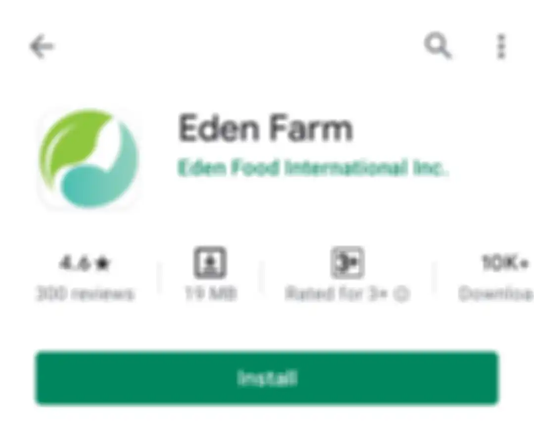 Aplikasi Eden Farm yang juga menjual hasil tani.