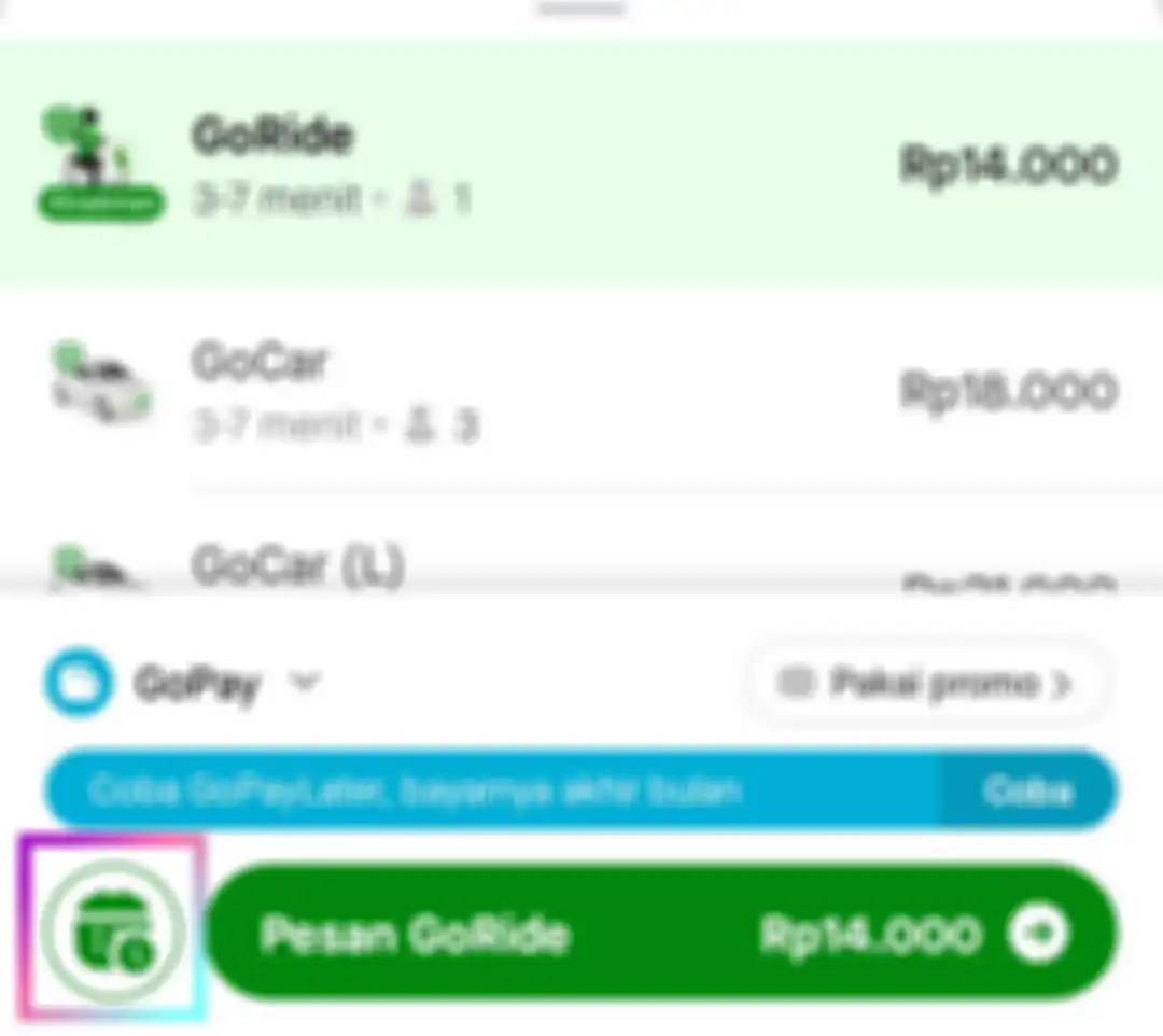 Fitur penjadwal di aplikasi Gojek yang bisa pesan GoRide dan GoCar secara terjadwal