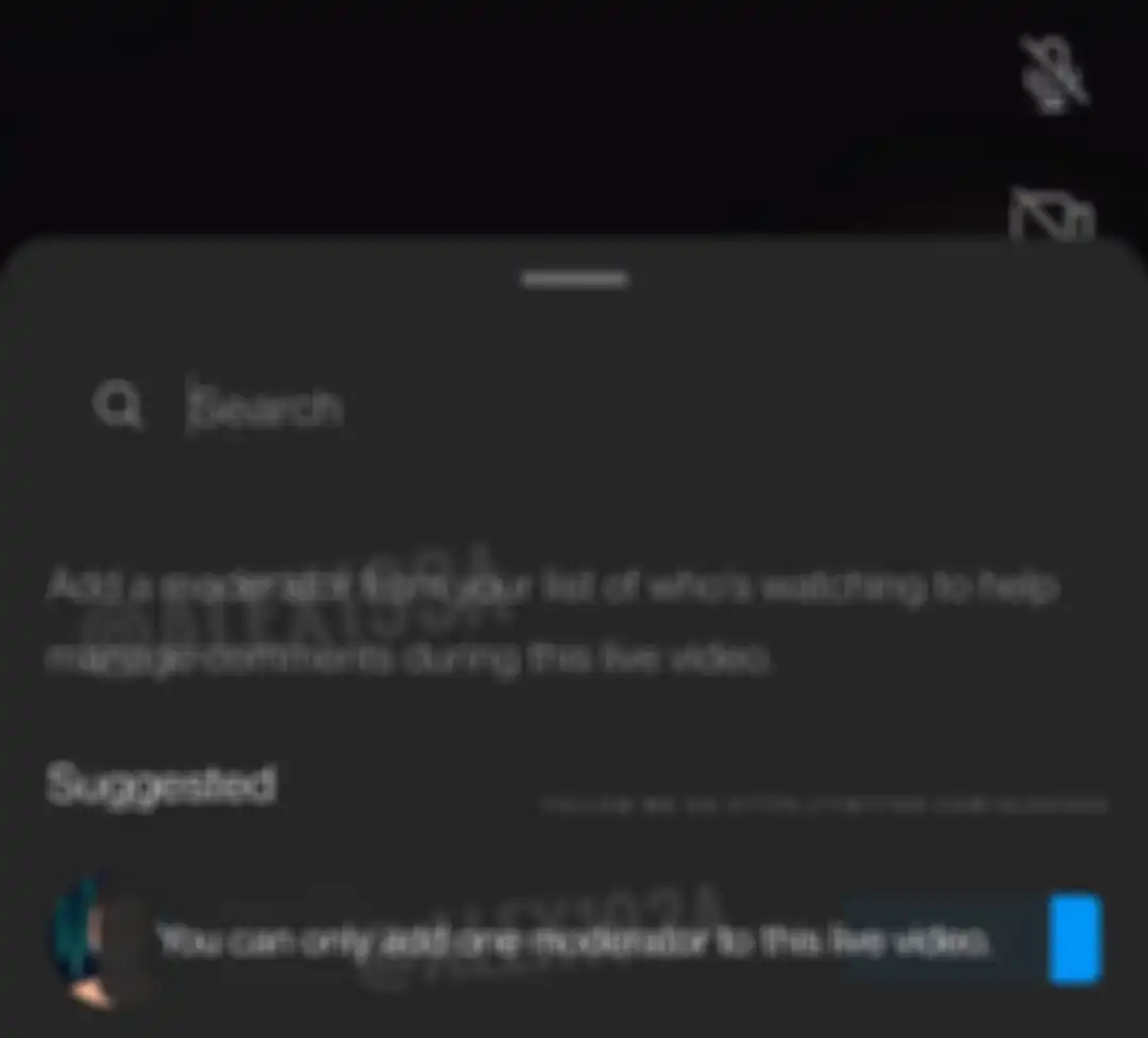 Menambahkan moderator di IG Live