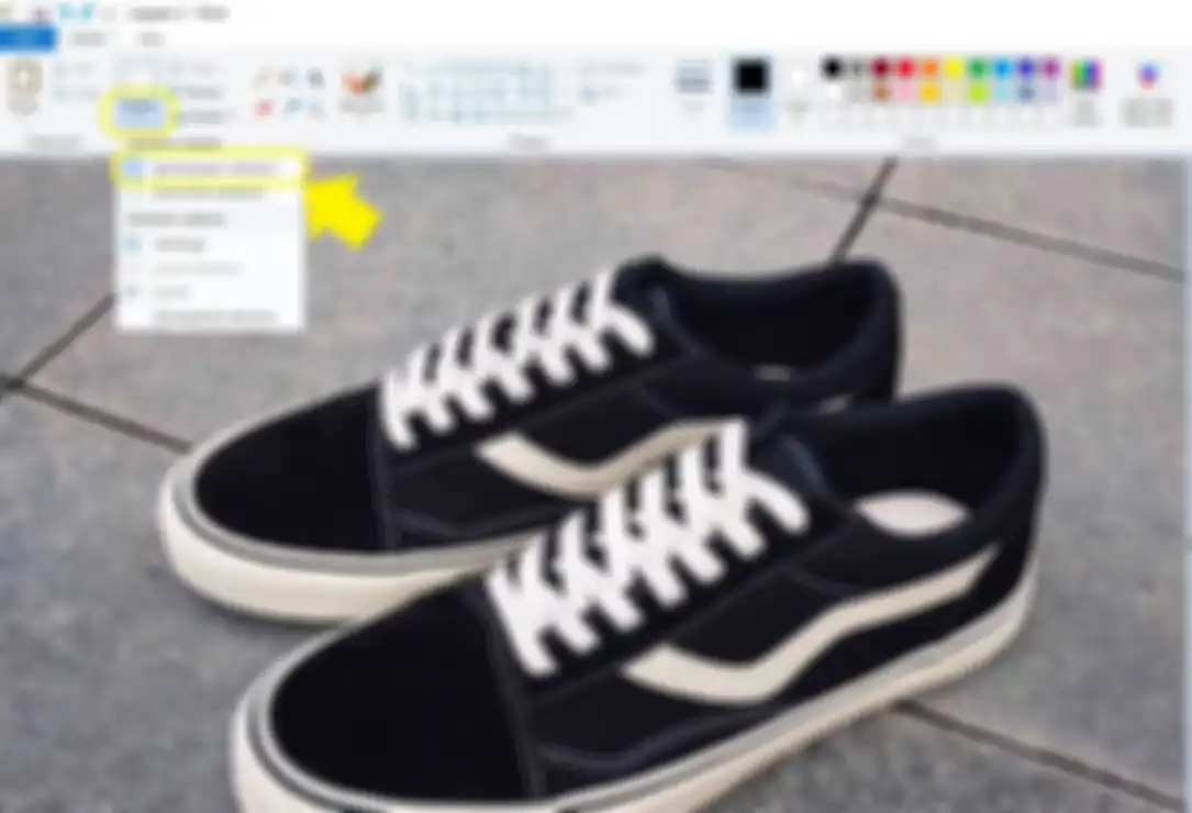 Menu Selecet dan pilihan Rectangular selection di aplikasi paint
