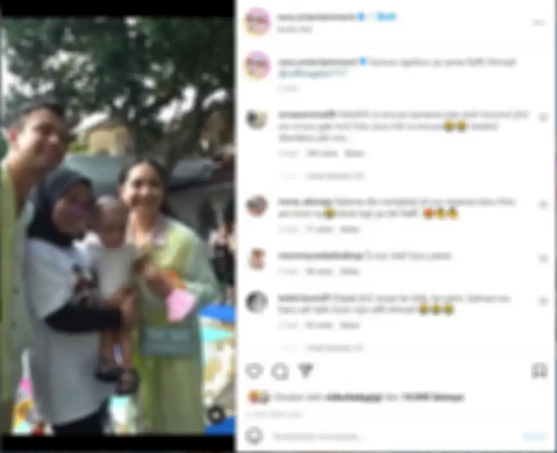 Suster Rini saat minta foto bareng Raffi Ahmad dan Nagita Slavina.