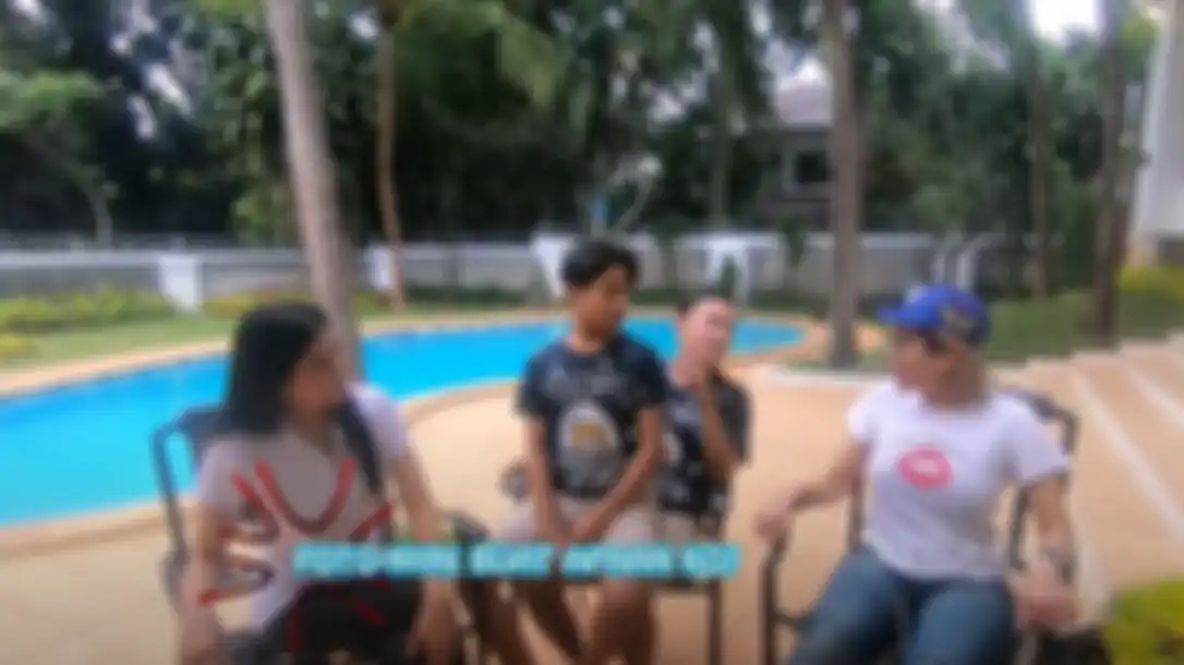 Taman dan kolam renang di rumah Ruben Onsu