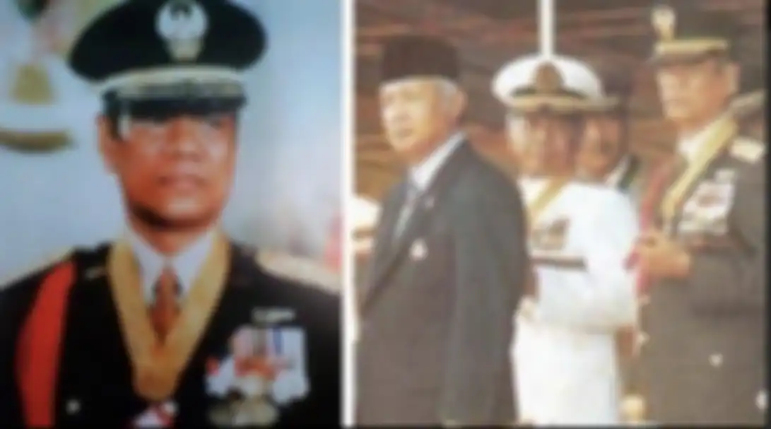 M Jusuf jenderal penjaga marwah TNI tampar konglomerat Tionghoa gegara temui Presiden cuma pakai celana pendek. Foto profilnya diunggah.