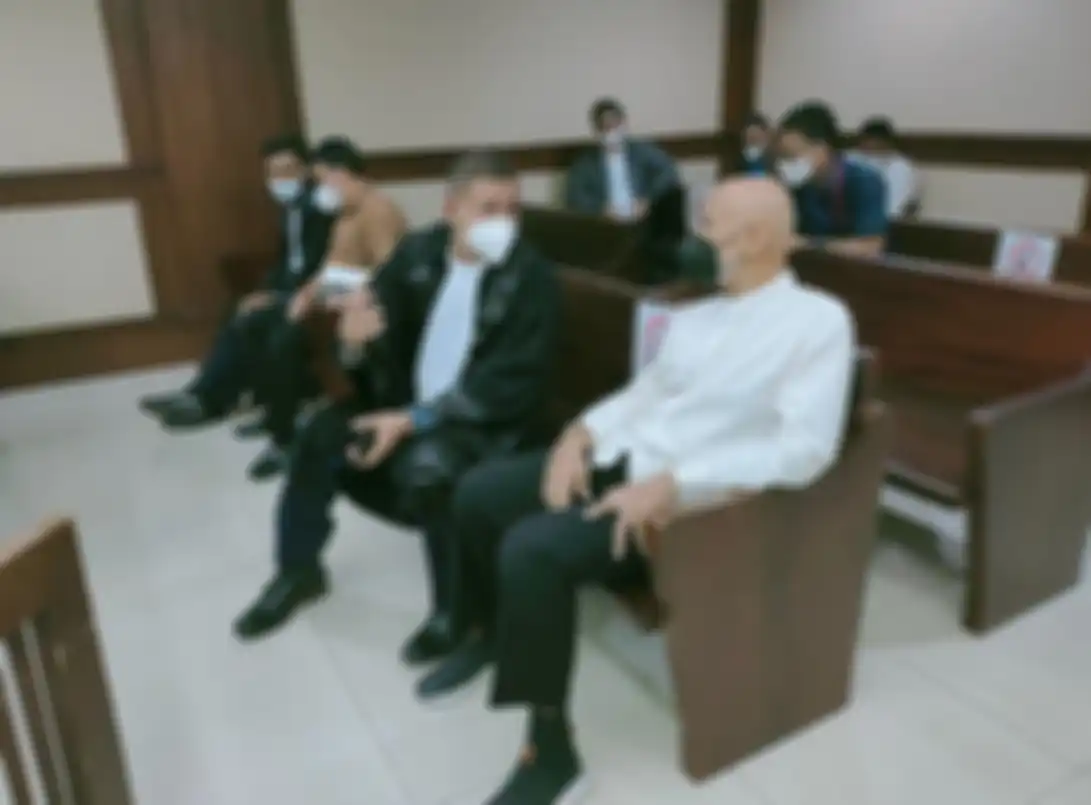 Mark Sungkar saat menjalani sidang di Pengadilan Negeri Jakarta Pusat, Selasa (20/4/2021).
