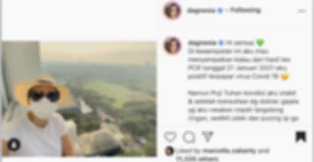 Unggahan Instagram Donna Agnesia