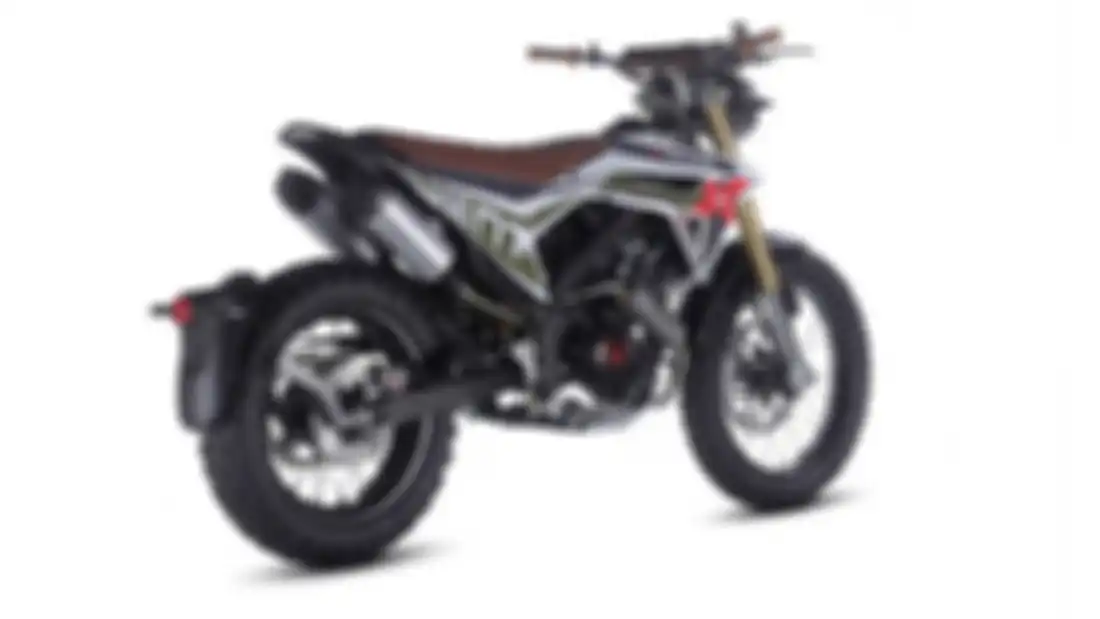 Vent X-Rude 125 bergaya neo retro scrambler.