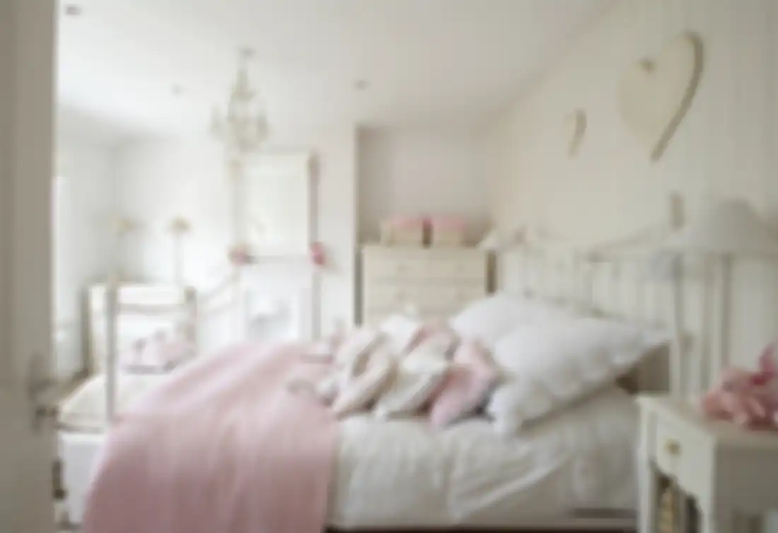 Ilustrasi kamar shabby chic 