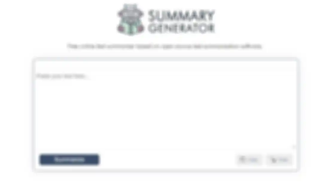 Summary Generator