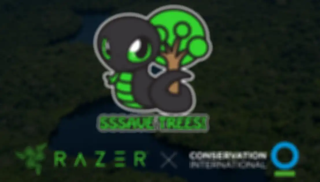 Poster program selamatkan 1 juta pohon bersama razer dan conservation international