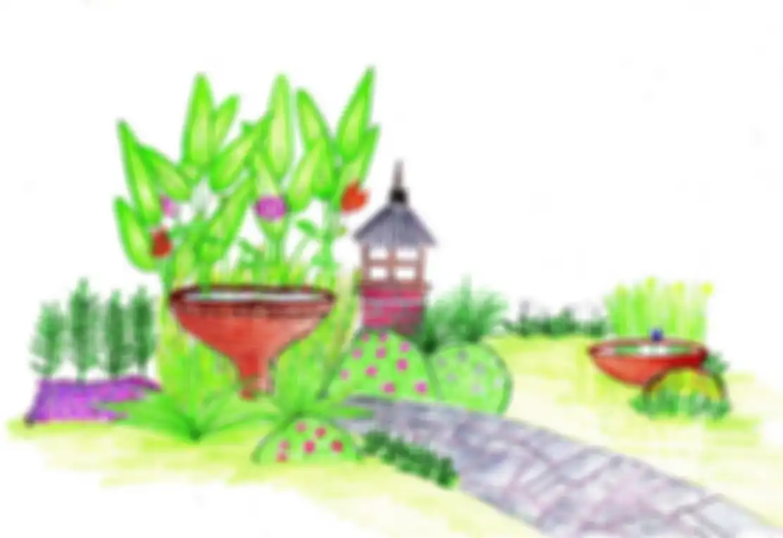 Inspirasi desain taman tropis d ahan 2 x 2,5 m
