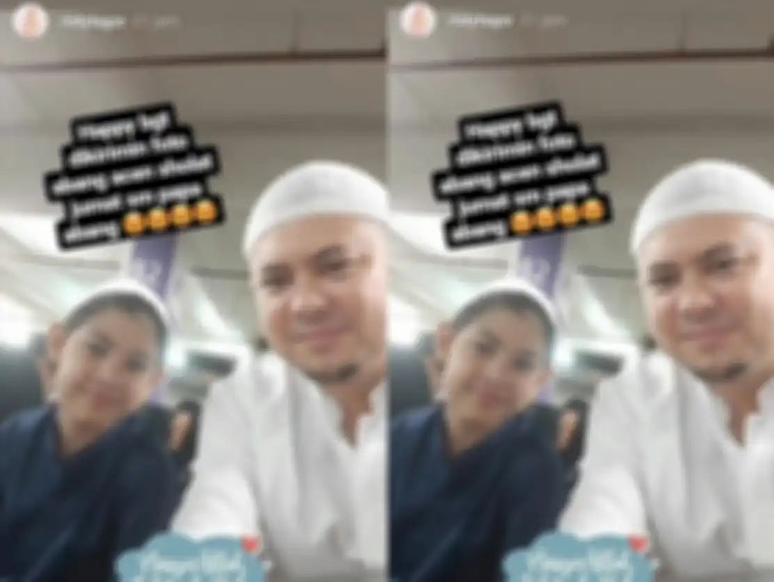 Sang putra, Arsen, sedang berada di masjid bersama pria yang diduga suami ketiga Risty Tagor.