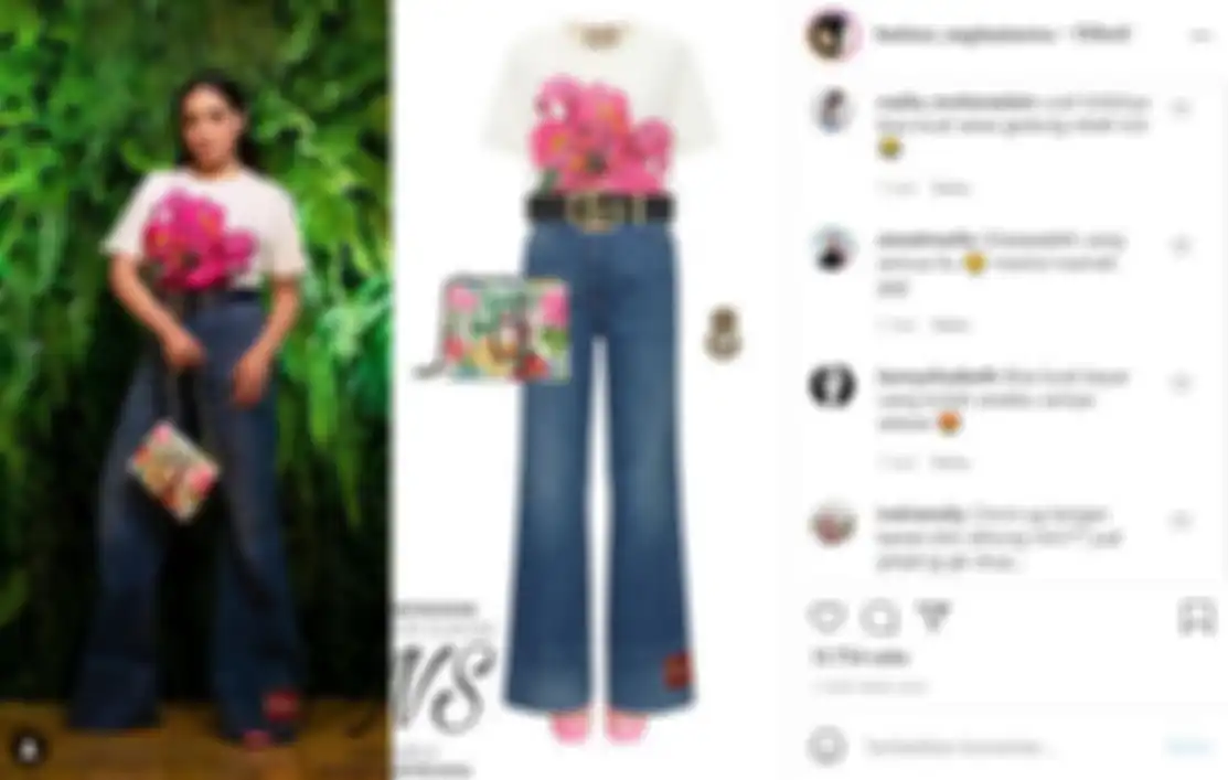 Nagita Slavina Dibalut Outfit Gucci