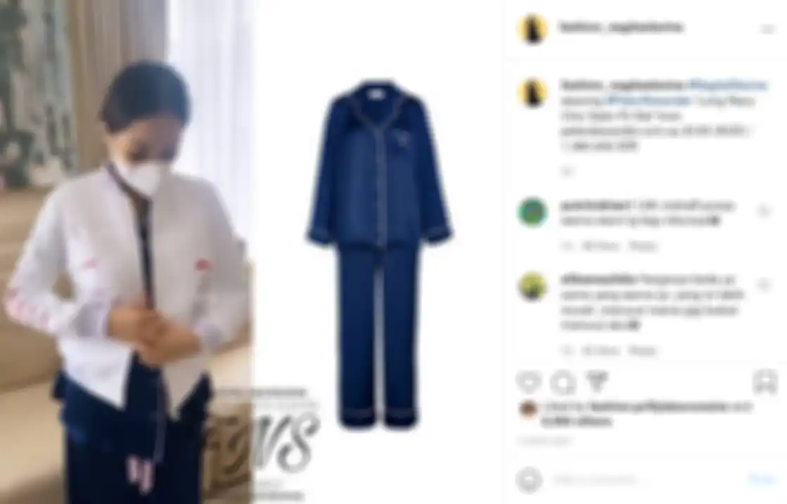 Ini dia penampakkan piyama milik Nagita Slavina yang jadi sorotan netizen.