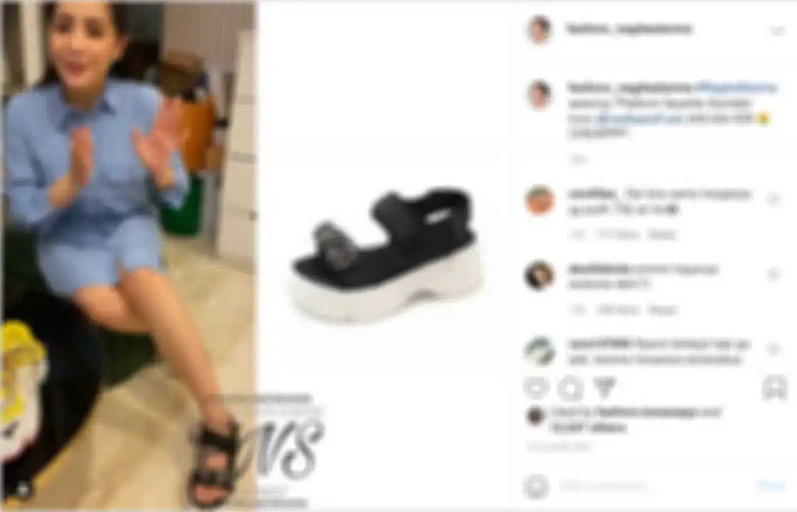 Ini penampakkan sepatu sandal seharga ratusan ribu milik Nagita Slavina yang disangka mahal oleh netizen.