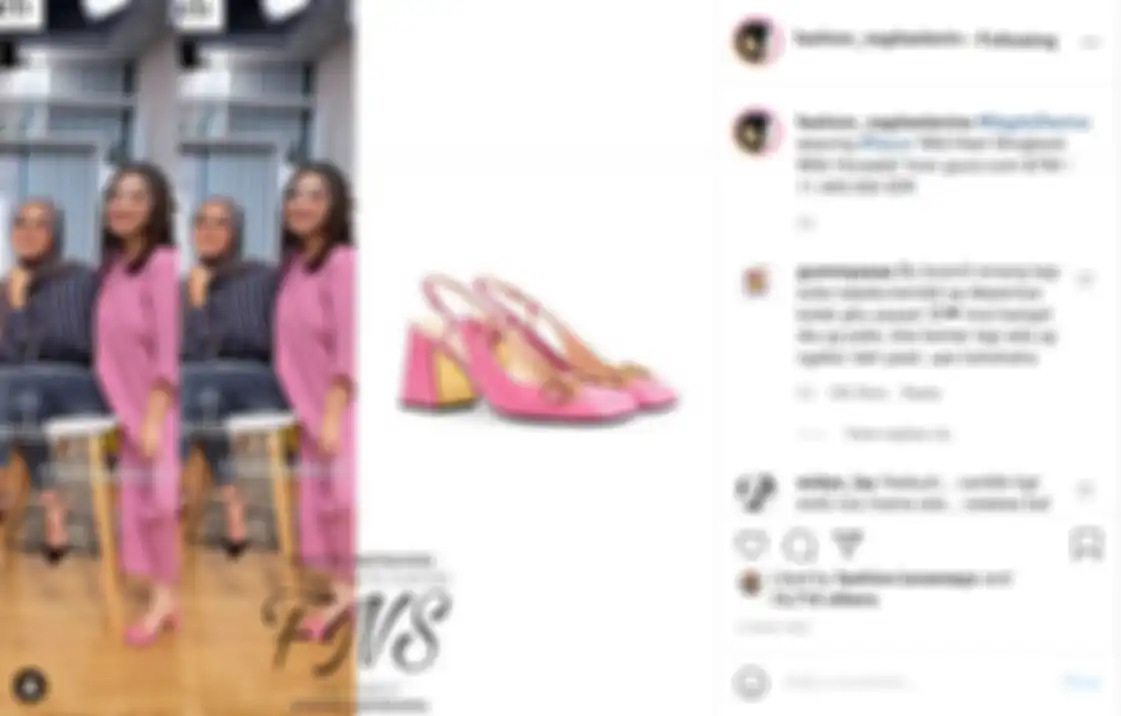 Curi perhatian dengan pakai baju serba pink saat bertemu Olla Ramlan, Nagita Slavina bikin netizen salah fokus pada sandalnya.