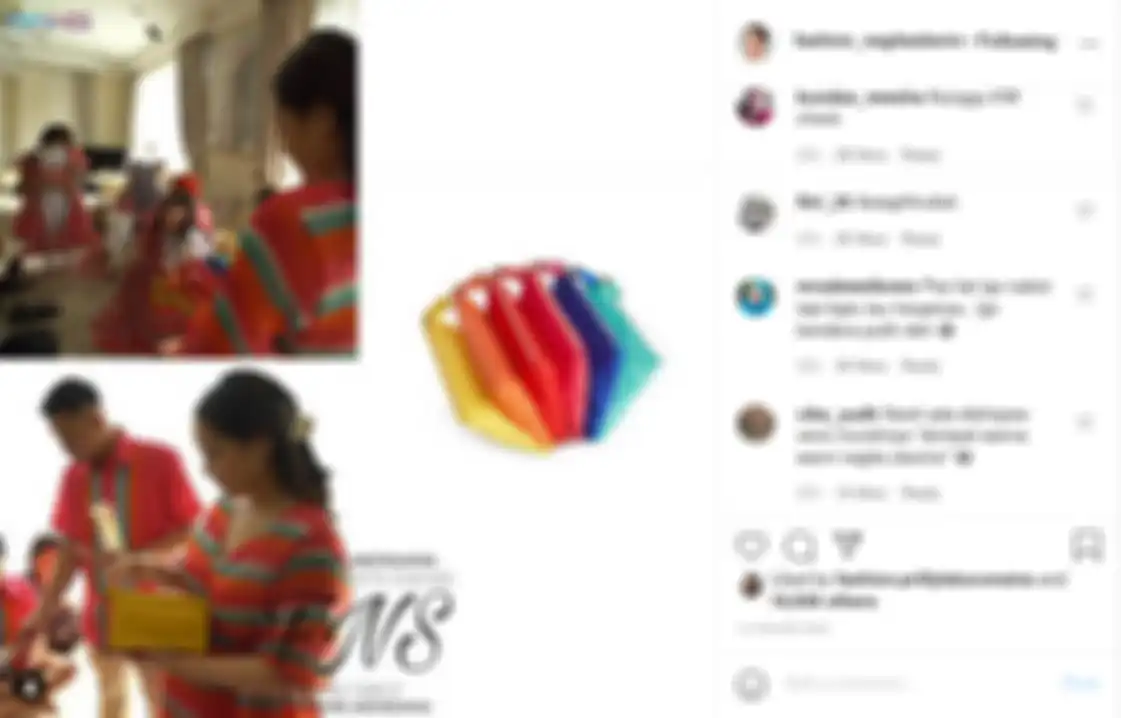 Netizen tak menyangka dompet pelangi warna-warni yang dipakai Nagita Slavina ini ternyata dibanderol dengan harga Rp 6,5 jutaan.