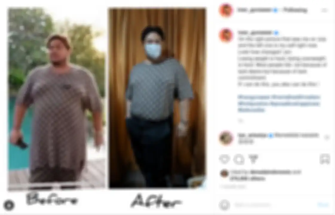 Kini pamer transformasi penampilan yang berubah drastis, Ivan Gunawan tulis kalimat bijak dan penyemangat untuk para pejuang diet.