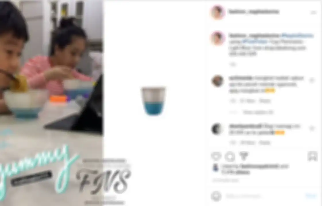 Nagita Slavina tampak membuat netizen melongo usai memakai gelas mahal Rp 255 ribu saat makan.