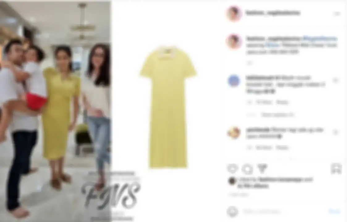 Daster kuning setengah juta milik Nagita Slavina ini tampak curi perhatian netizen dengan penampilannya.