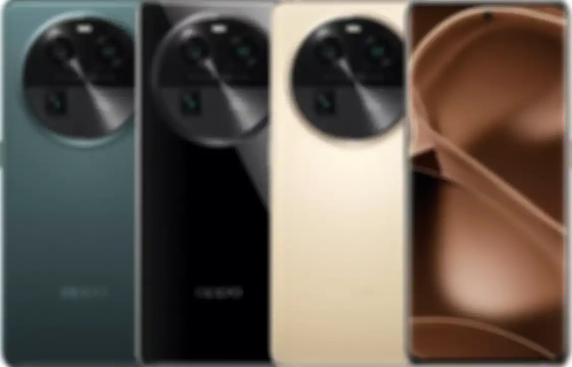 Tampilan depan dan belakang Oppo Find X6. 